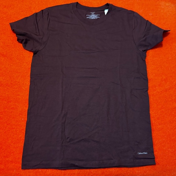 Calvin Klein brown classic crew neck cotton tee NWT - Picture 2 of 5